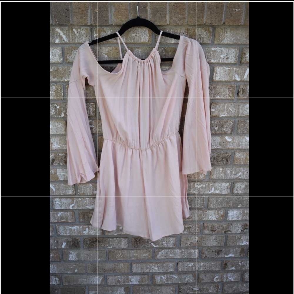 Mustard Seed Pink Off The Shoulder Romper